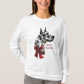 Camiseta Regalos de los Navidades Harlequin Great Dane