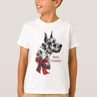 Camiseta Regalos de los Navidades Harlequin Great Dane