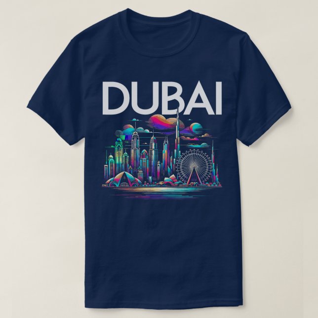 Camiseta Regalos de los recuerdos de vacaciones de Dubái pa (Diseño del anverso)