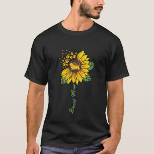 Camiseta Regalos de mamá Basset Hound amante del girasol Ma