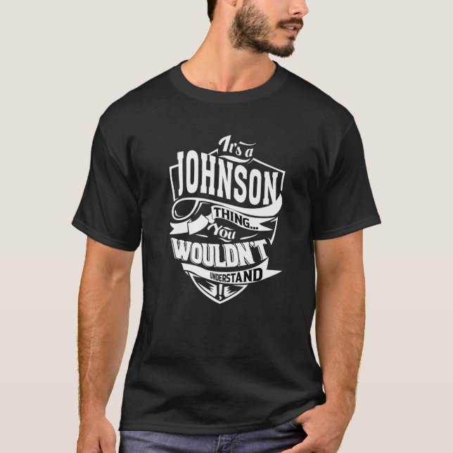 Camiseta Regalos de miembros de la vida de JOHNSON Team (Anverso)