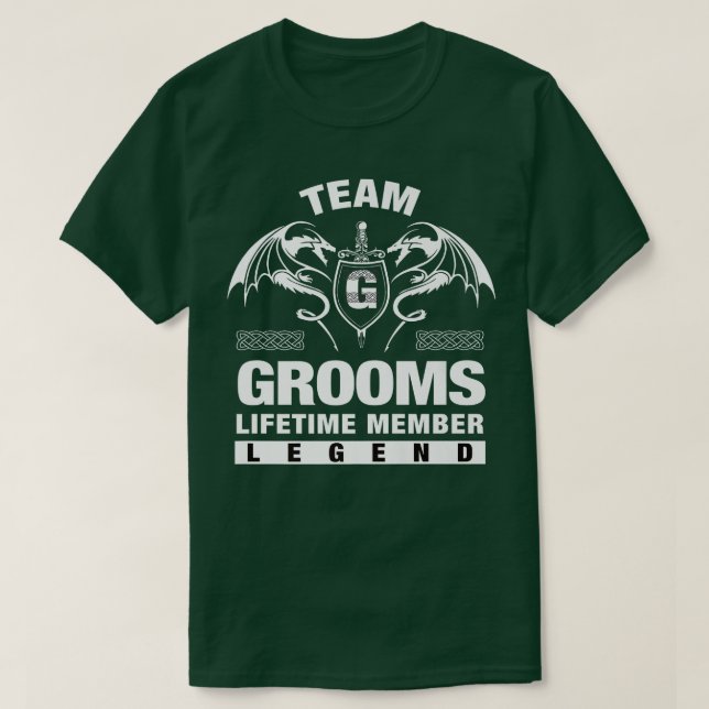 Camiseta Regalos de miembros de Team GROOMS de por vida (Diseño del anverso)