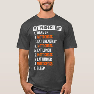 Camiseta Regalos De Motocross De Día Perfecto Para Hombres 