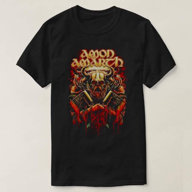 Camiseta Regalos De Música De Guay Retro Amon Amarth Para V (Diseño del anverso)