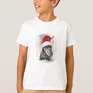 Camiseta Regalos de Navidad de Doberman para Amantes de Per
