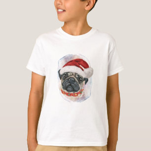 Camiseta Regalos de Navidad de Pug para Amantes de Perros
