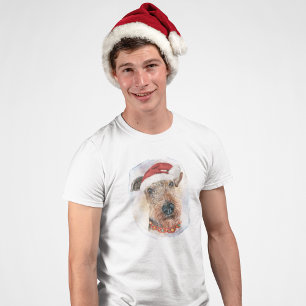 Camiseta Regalos de Navidad para Amantes de Airedale Terrie