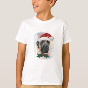 Camiseta Regalos de Navidad para Amantes de Mastín Inglés