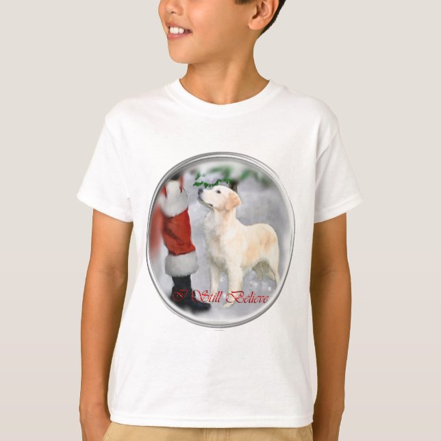 Camiseta Regalos de Navidad para Golden Retriever (Anverso)