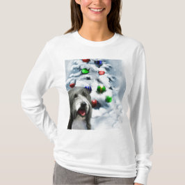 Camiseta Regalos de Navidades Collie con barba