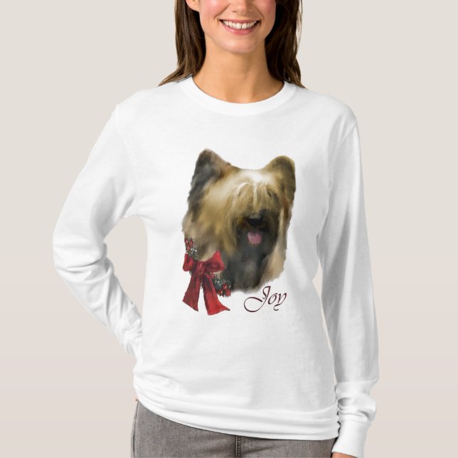 Camiseta Regalos de Navidades de Briard (Anverso)