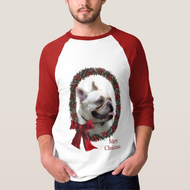 Camiseta Regalos de Navidades de Bulldog de Francia (Anverso)