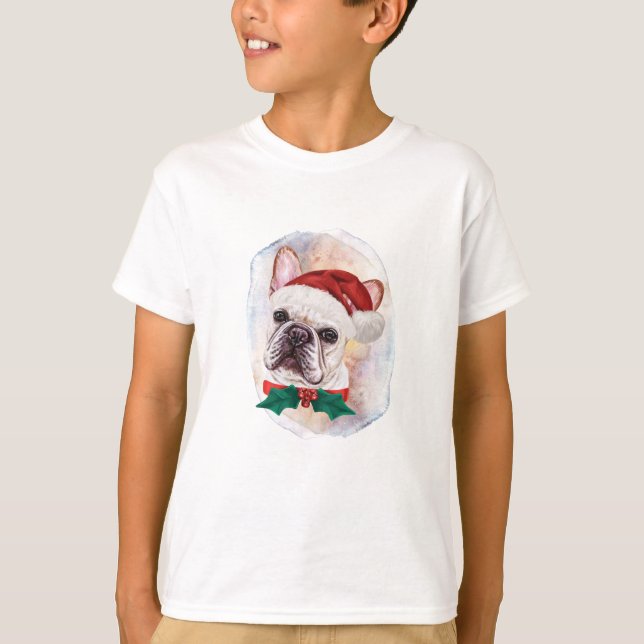 Camiseta Regalos De Navidades De Bulldog Franceses Para Los (Anverso)