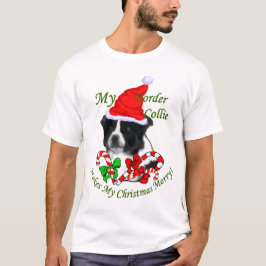Camiseta Regalos de Navidades de Collie Fronterizo