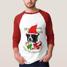 Camiseta Regalos de Navidades de Collie Fronterizo