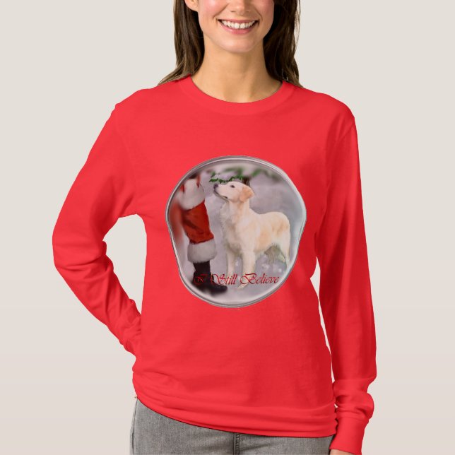 Camiseta Regalos de Navidades de Golden Retriever (Anverso)