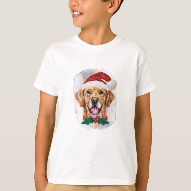 Camiseta Regalos De Navidades De Golden Retriever Para Los  (Anverso)