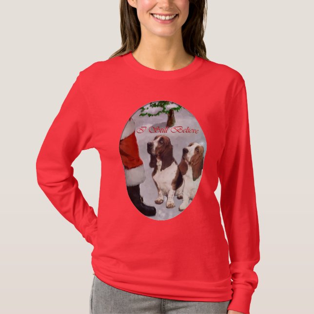 Camiseta Regalos de Navidades de Hound Basset (Anverso)