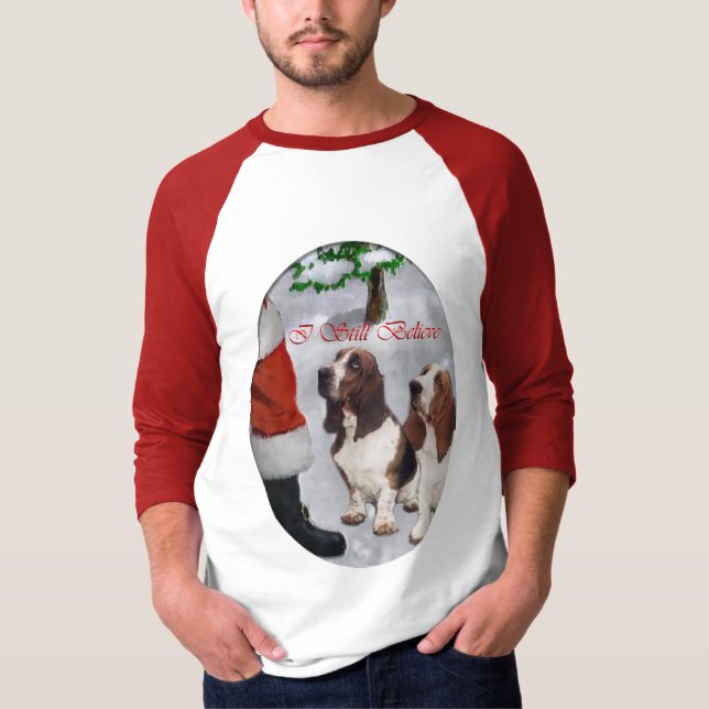 Camiseta Regalos de Navidades de Hound Basset (Anverso)
