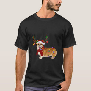 Camiseta Regalos de Navidades de la luz de reno de Santa Co