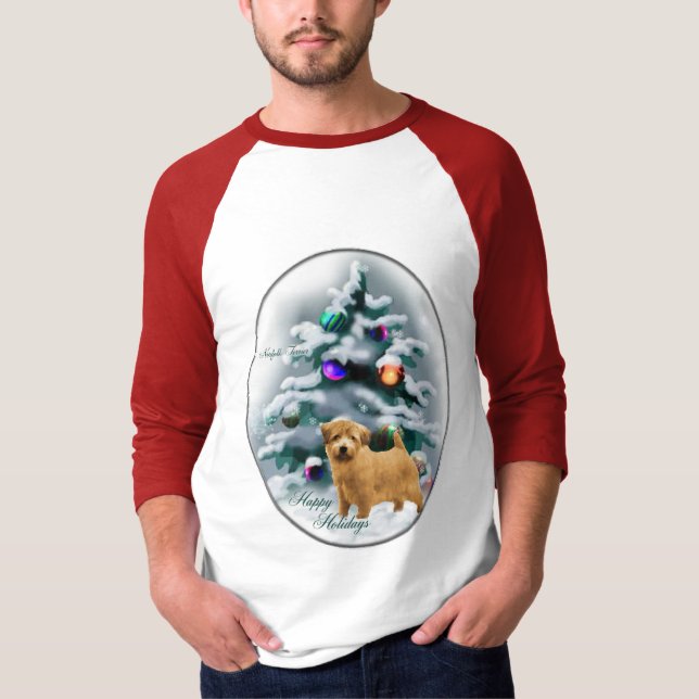 Camiseta Regalos de Navidades de Norfolk Terrier (Anverso)