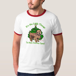 Camiseta Regalos de Navidades de Norfolk Terrier