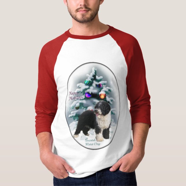 Camiseta Regalos de Navidades de Perro de Agua de España (Anverso)