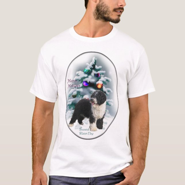 Camiseta Regalos de Navidades de Perro de Agua de España (Anverso)