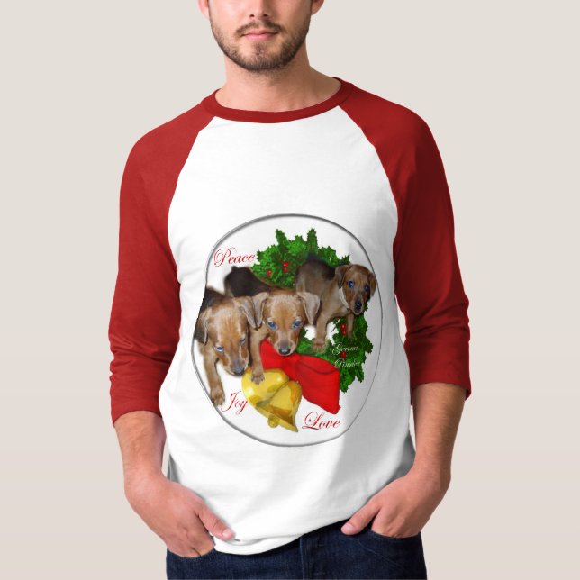 Camiseta Regalos de Navidades de Pinscher en Alemania (Anverso)