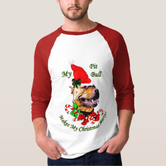 Camiseta Regalos de Navidades de Pit Bull Terrier