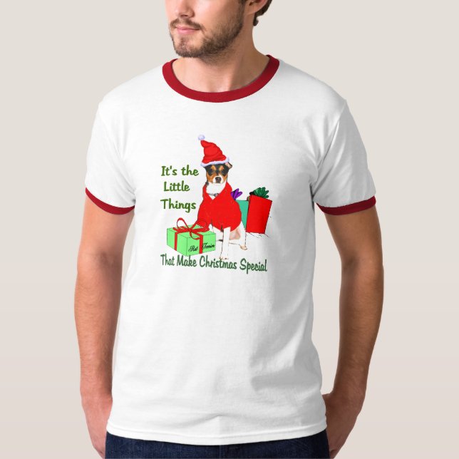 Camiseta Regalos de Navidades de Rat Terrier (Anverso)
