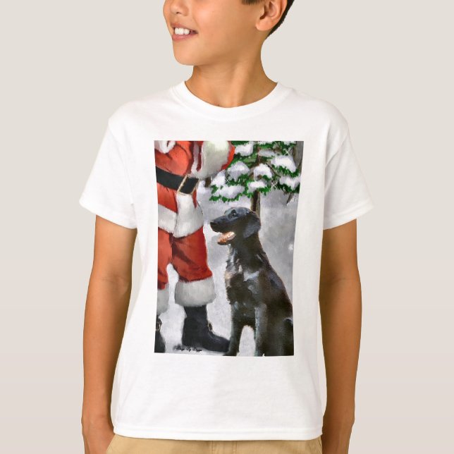 Camiseta Regalos de Navidades de recuperadores planos (Anverso)