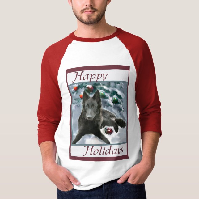 Camiseta Regalos de Navidades de Sheepdog de Bélgica (Anverso)