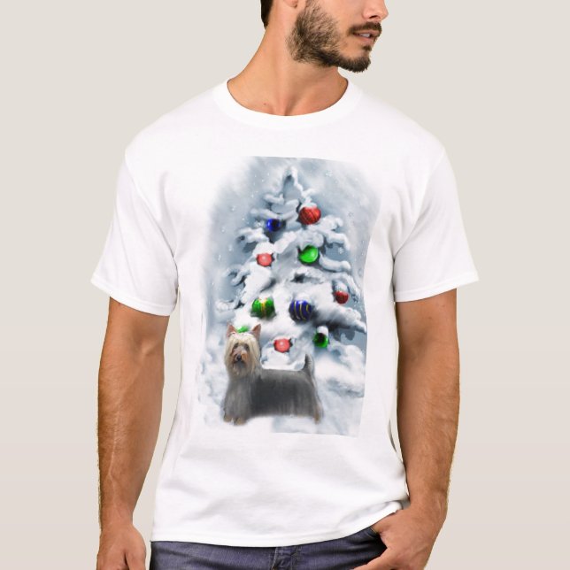 Camiseta Regalos de Navidades de Silky Terrier (Anverso)