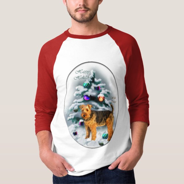 Camiseta Regalos de Navidades de Welsh Terrier (Anverso)