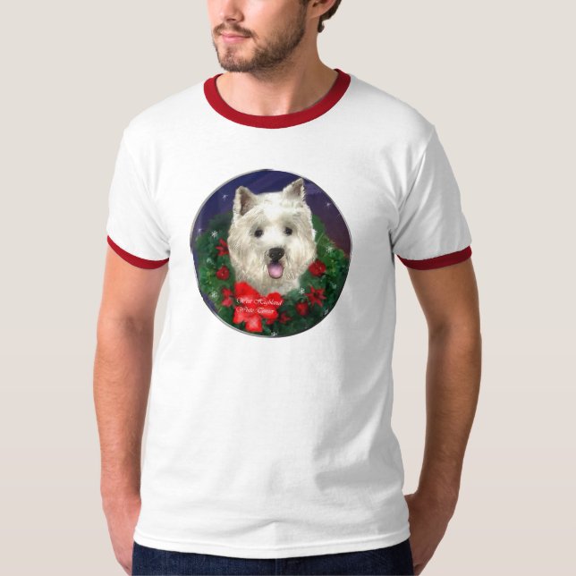Camiseta Regalos de Navidades de West Highland White Terrie (Anverso)