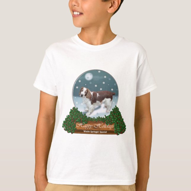 Camiseta Regalos de Navidades españoles de Welsh Springer (Anverso)