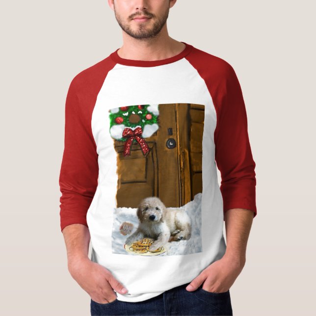 Camiseta Regalos de Navidades Goldendoodle (Anverso)
