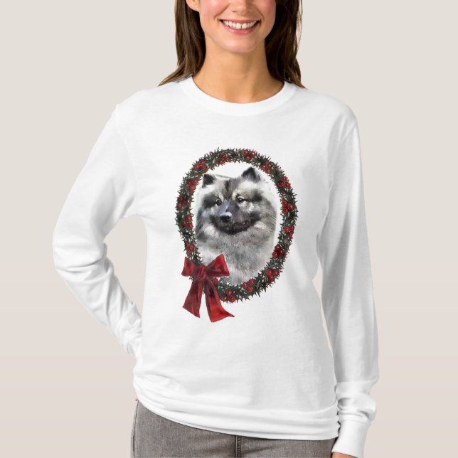 Camiseta Regalos de Navidades Keeshond (Anverso)