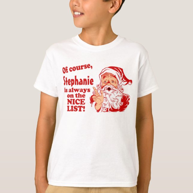 Camiseta Regalos de Navidades personalizados (Anverso)