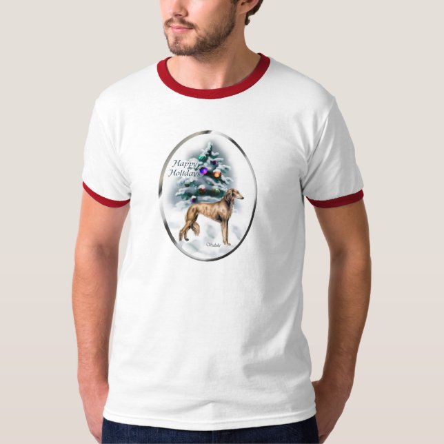 Camiseta Regalos de Navidades Saluki (Anverso)