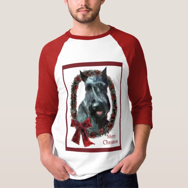 Camiseta Regalos de Navidades Schnauzer (Anverso)