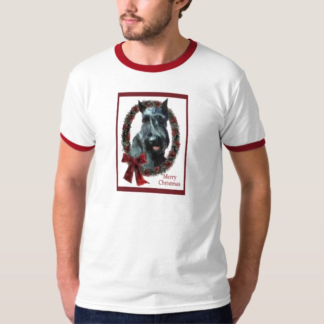 Camiseta Regalos de Navidades Schnauzer (Anverso)
