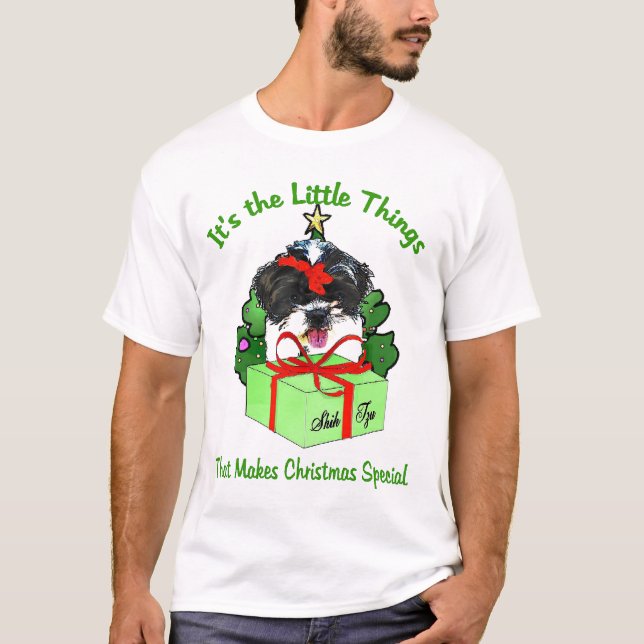 Camiseta Regalos de Navidades shih tzu (Anverso)