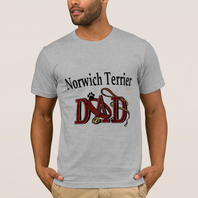 Camiseta Regalos de Norwich Terrier Dad (Anverso)
