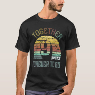 Camiseta Regalos De Nueve Años De Boda Para Mamáes Parejas