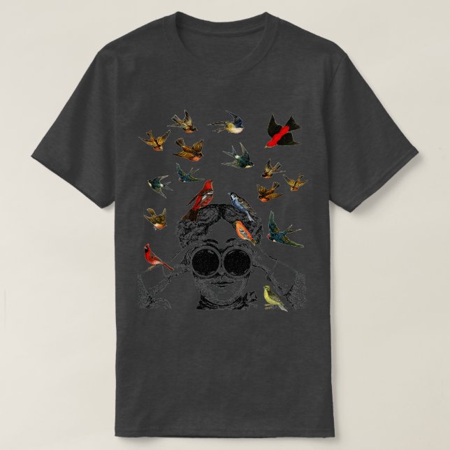 Camiseta Regalos de observación de aves ornitólogo twitcher (Diseño del anverso)