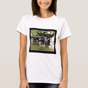 Camiseta Regalos de oso negro "Salmon Spotting"
