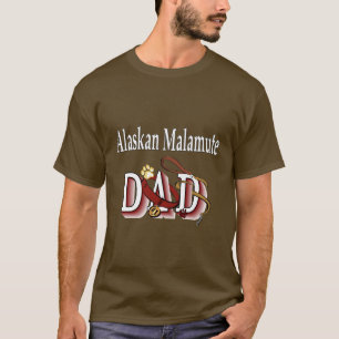 Camiseta Regalos de papá de Alaskan Malamute