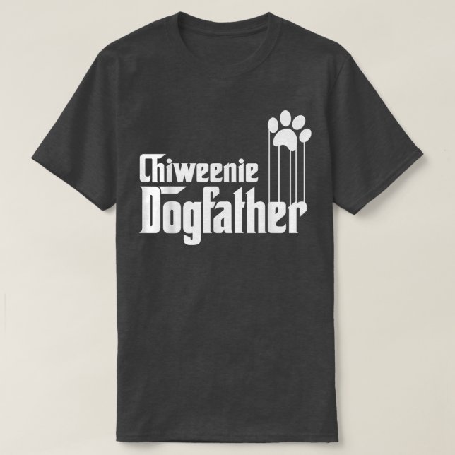 Camiseta Regalos de papá de perro de Chiweenie (Diseño del anverso)